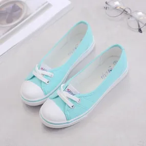 Women shoes canvas shoes comfortable shoes slip-on Korean tide students set foot  flat shoes