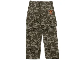 A Bathing Ape Asia Camo Army Pants in Olive