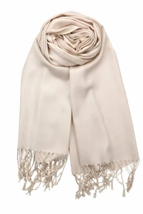 Achillea Cream Pashmina Scarf