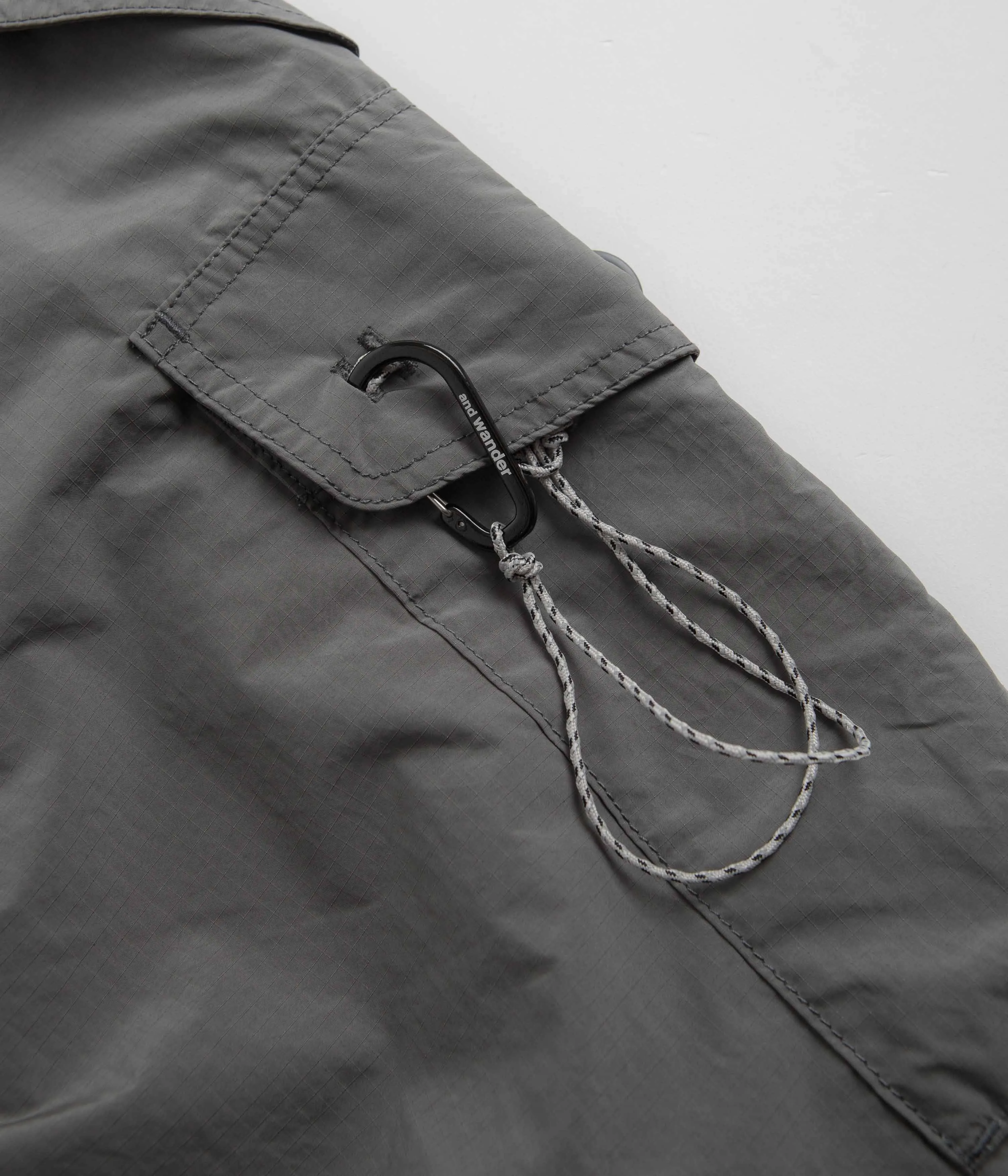 and wander Oversized Cargo Pants - Grey