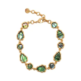 Aurora Link Bracelet, 7" 2'' - Abalone