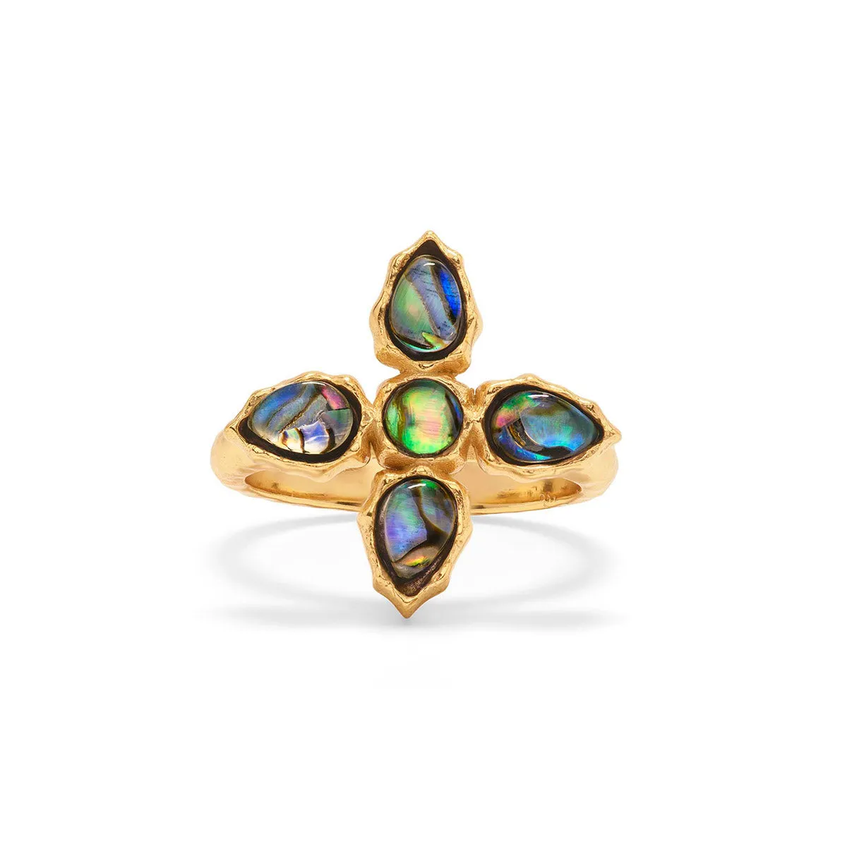 Aurora Ring, Size 7- Abalone