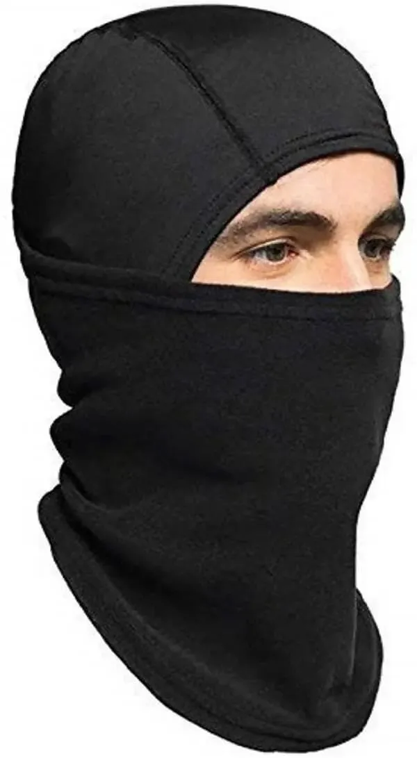 Balaclava Black Bike Face Mask for Men ( Size : Free, Balaclava)