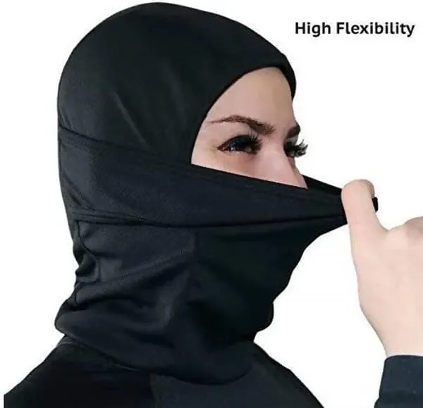 Balaclava Black Bike Face Mask for Men ( Size : Free, Balaclava)