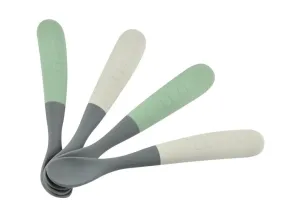 Beaba 1st Age Silicone Spoons Set of 4 Two-Tone