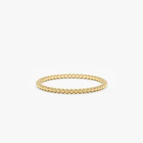 Beaded Design Gold Ring, Kassidy