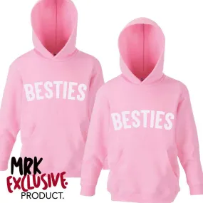 BESTIES Matching Pink Hoodies (1-13 Years) (MRK X)