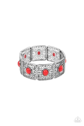 Cakewalk Dancing - Red Paparazzi Bracelet