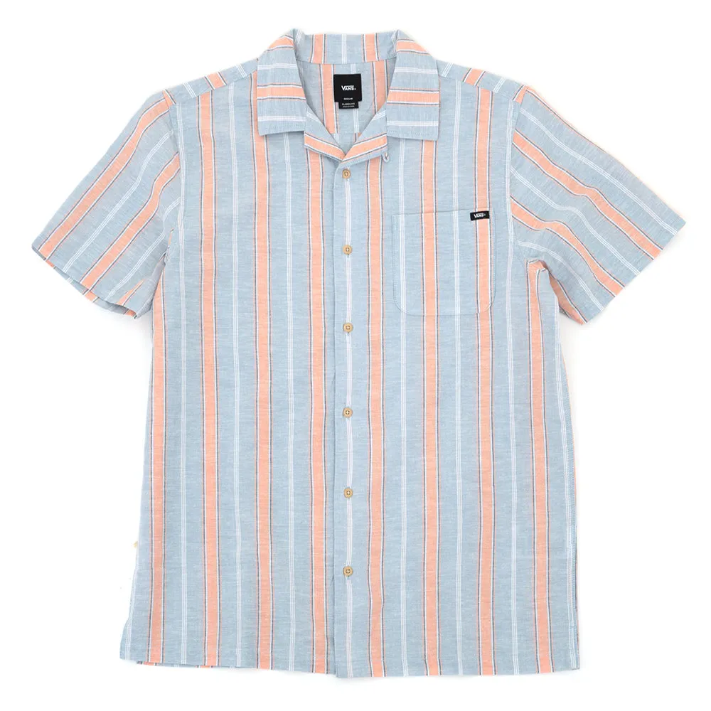 Carnell S/S Buttondown Shirt (Dusty Blue / Copper Tan) VBU