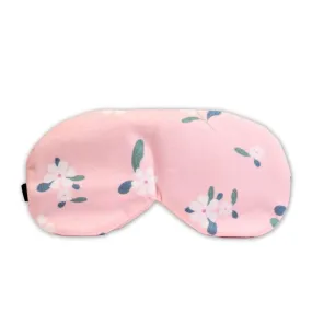 Chill Out & Sleep In: Cool Comfort Floral Pink Eye Mask (With Gel Pad)