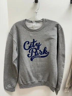 City Park Runners Retro Script Crewneck