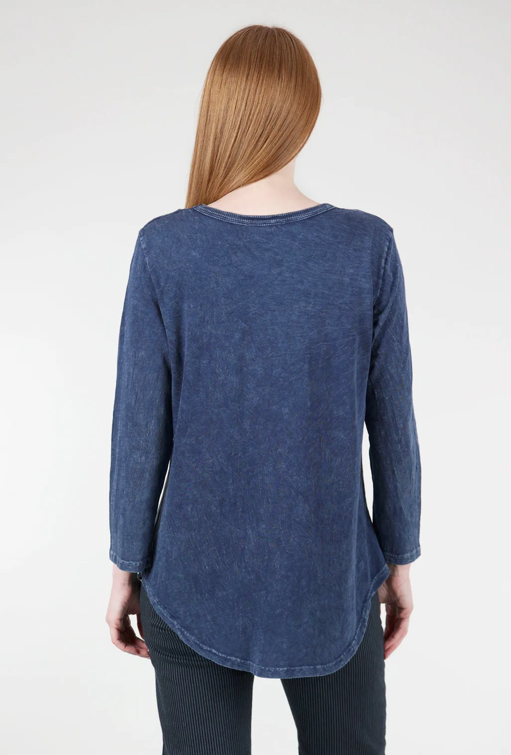 Confetti Mineral-Wash Tunic, Denim