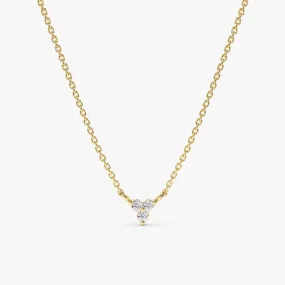 Diamond Trio Necklace, Amy