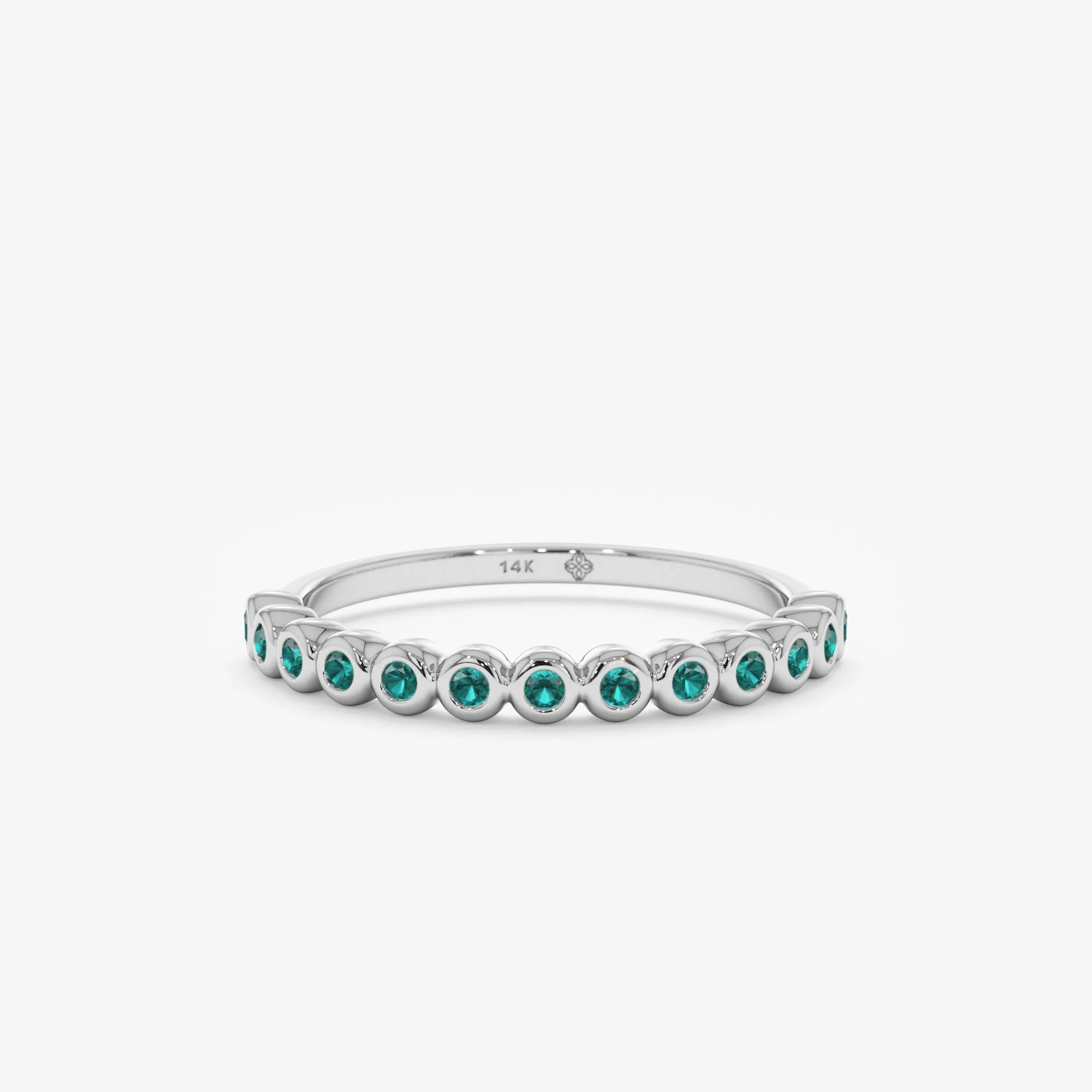 Emerald Half Eternity Ring, Arleth