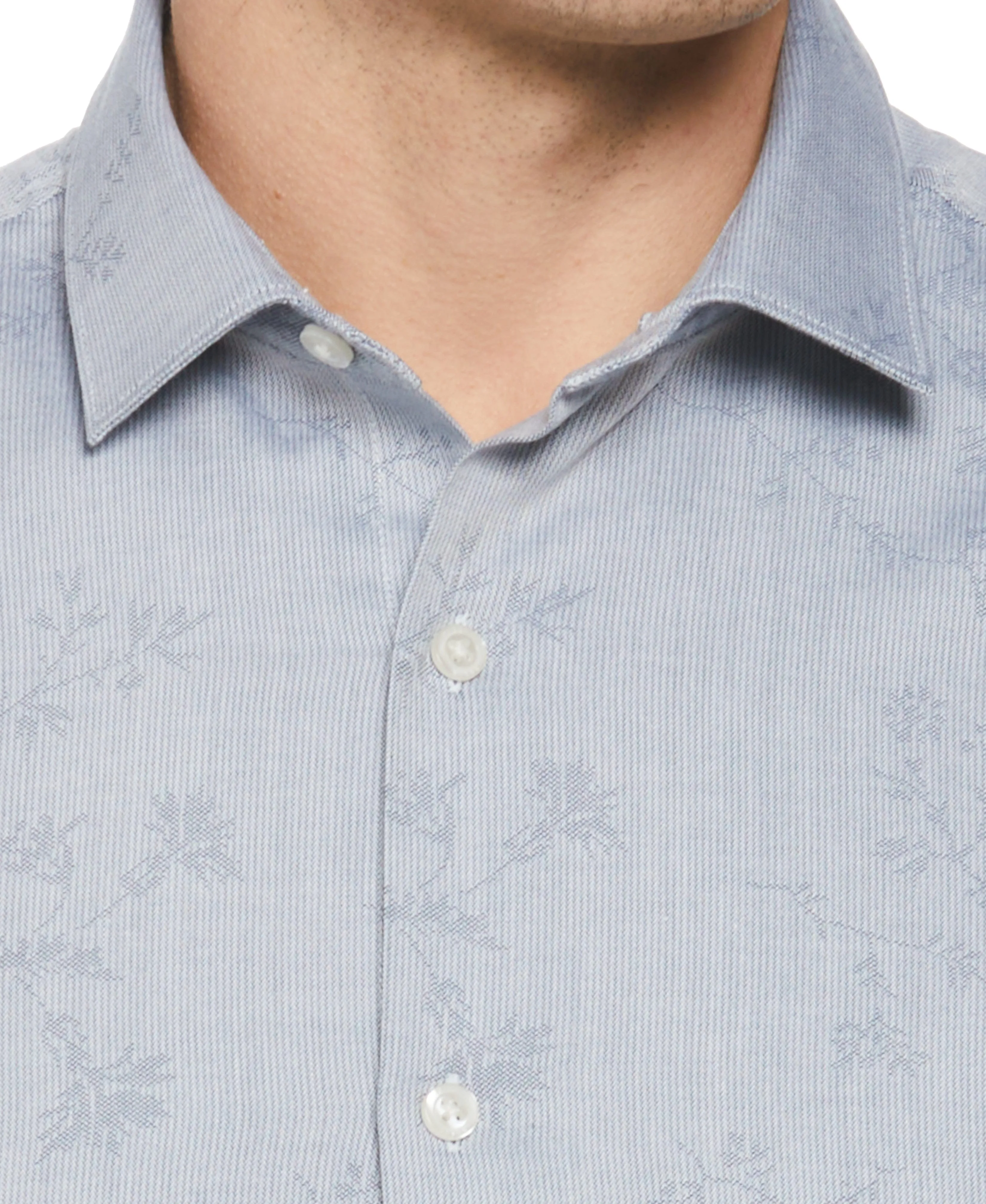 Floral Print Jacquard Shirt