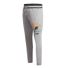 FLORIDA A&M UNIVERSITY CLASSIC MEN'S STACKED LOGO SWEATPANT (HEATHER GRAY/BLACK)