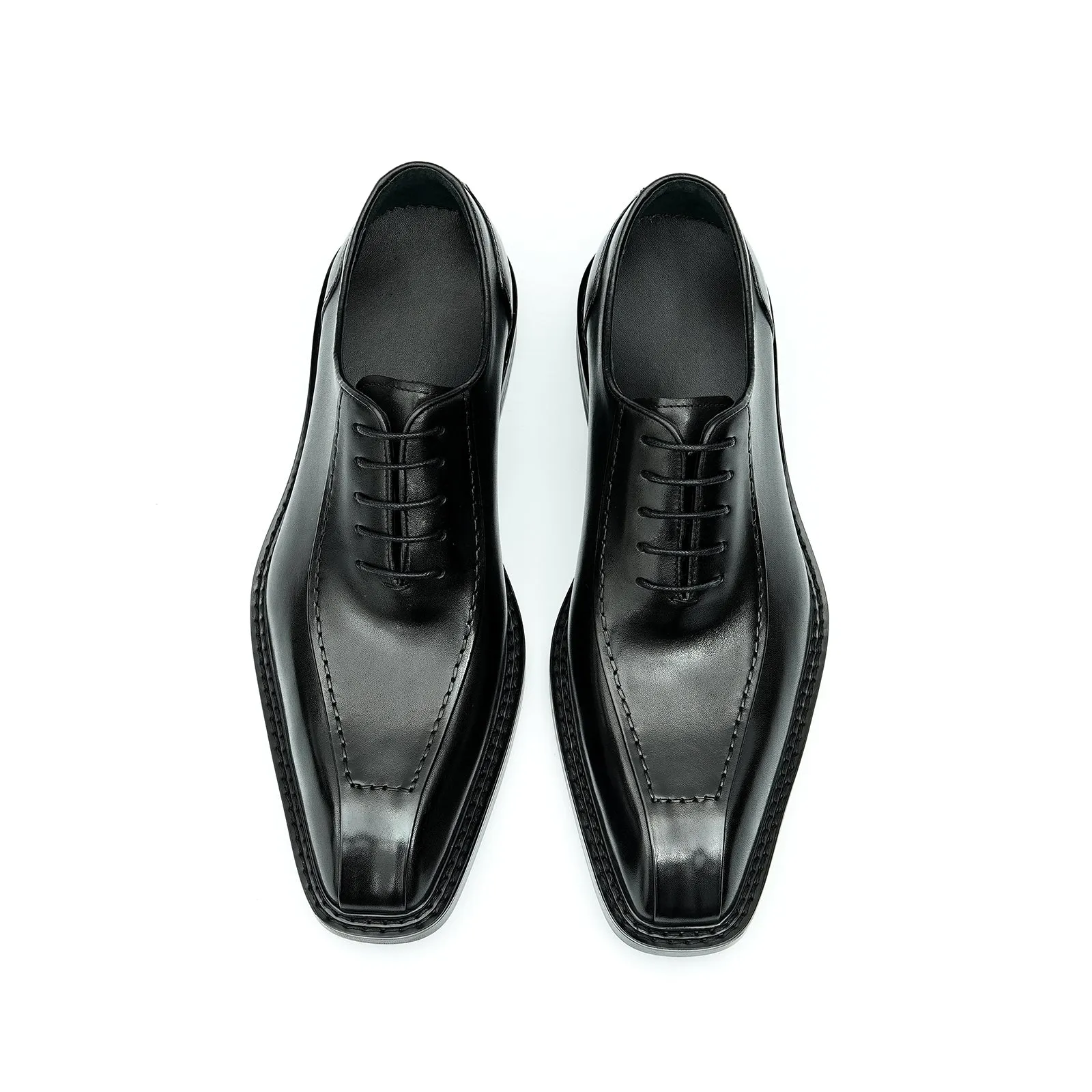 Formal leather Black oxford shoes