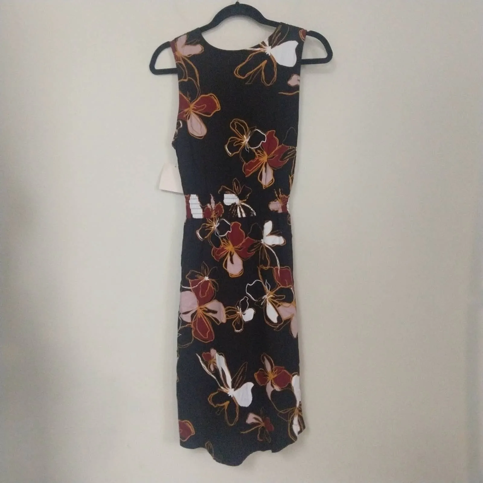 Fourteenth & Union Front Tie Floral Sleeveless Dress M