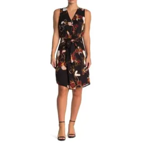 Fourteenth & Union Front Tie Floral Sleeveless Dress M