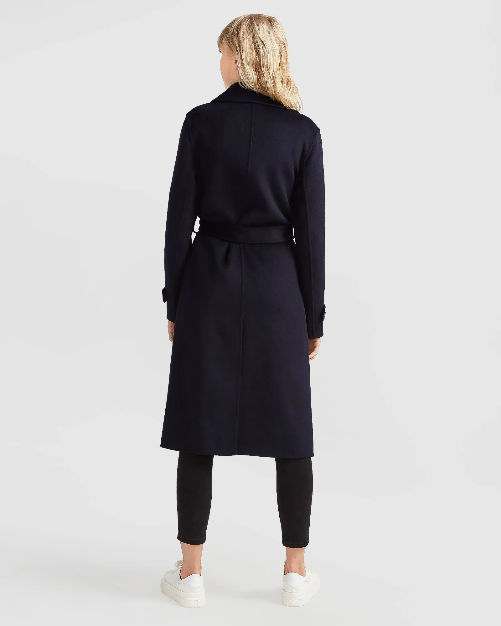 Front Runner Belted Coat - Navy