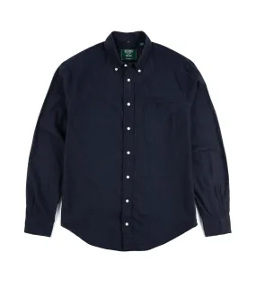 Gitman Vintage Classic Cotton Flannel Button Down Shirt: Navy