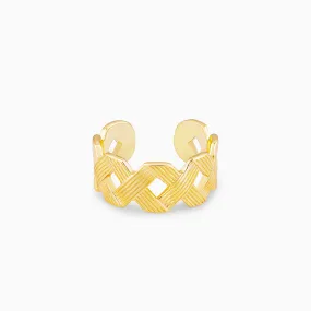 Golden Woven Together Ring