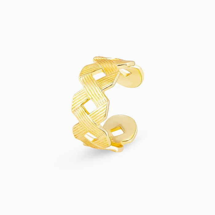 Golden Woven Together Ring