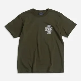 HARDING TONAL TEE - MILITARY GREEN