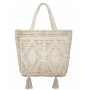 Ibiza Tassel Tote - Off White