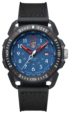 Luminox ICE-SAR Arctic CARBONOX Blue Dial Black Rubber Strap Date Divers Quartz Mens Watch XL.1003