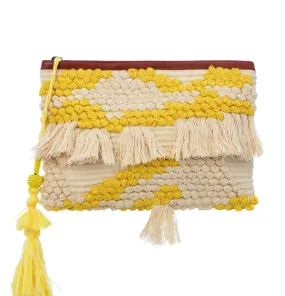 Majorca Clutch - Lime Yellow