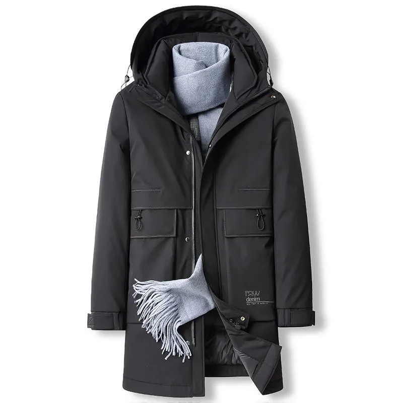 Men's Premium Business Scarf Down Jacket