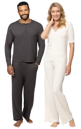 Naturally Nude & Comfort Club Couples Pajamas