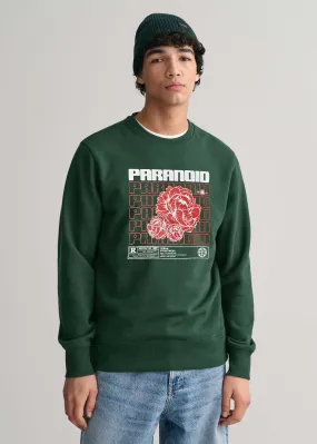 Polo Republica Men's Paranoid Printed Fleece Sweat Shirt