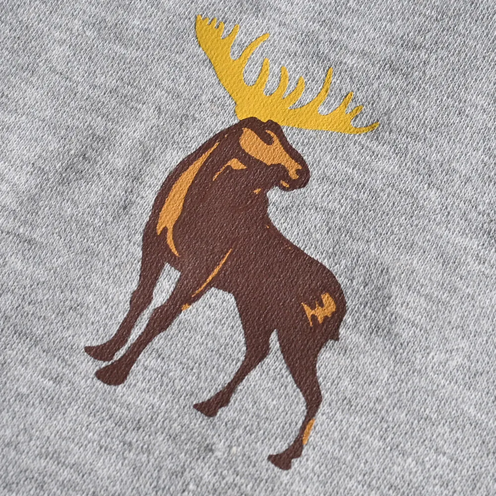 Polo Republica Men's Thermal Moose Printed Zipper Hoodie