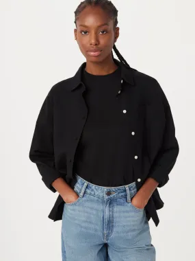 The Loose Oxford Shirt in Black